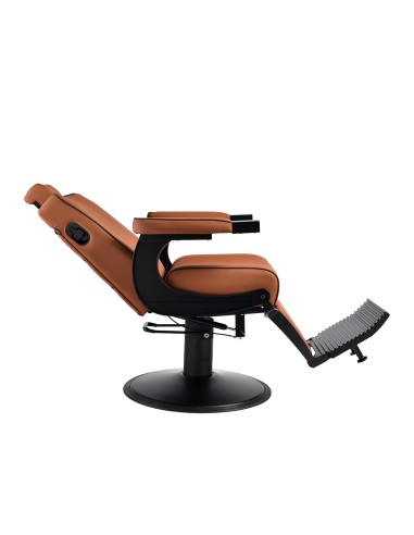 Gabbiano Poltrona da barbiere Levi marrone con...