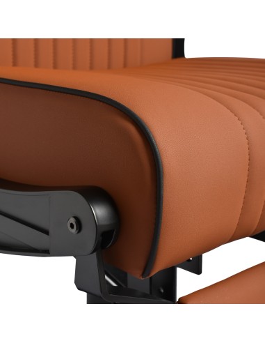 Gabbiano Poltrona da barbiere Levi marrone con...