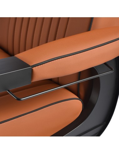 Gabbiano Poltrona da barbiere Levi marrone con...