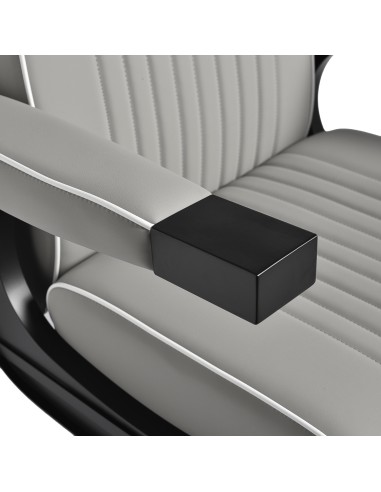 Gabbiano Poltrona da barbiere Levi grigia con...