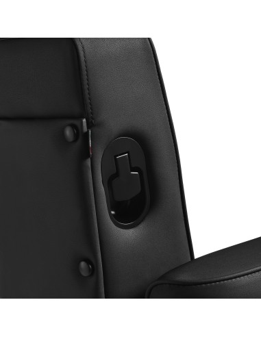 Gabbiano Poltrona da barbiere Levi nera con...