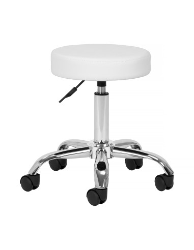 Sgabello cosmetico AM-310 bianco v