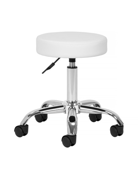 Sgabello cosmetico AM-310 bianco v