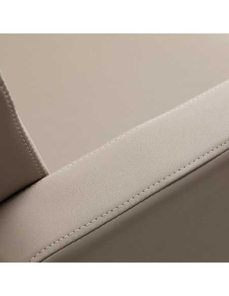 Gabbiano poltrona da parrucchiere Elda Grigio beige