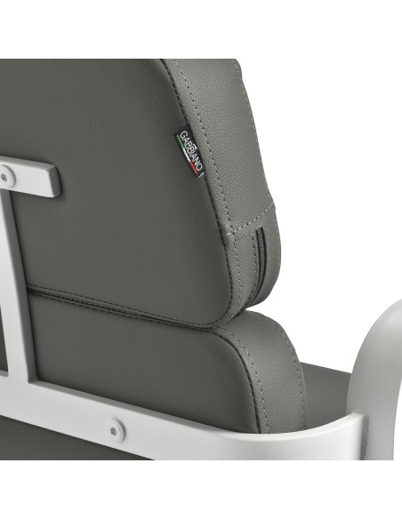 Poltrona da parrucchiere Gabbiano Porto bianco grigio 
