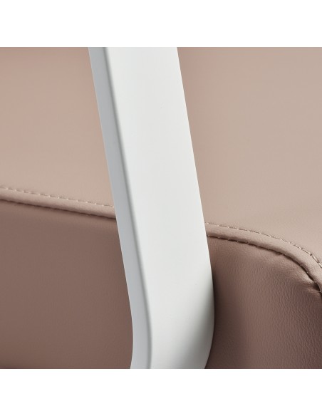 Poltrona da parrucchiere Gabbiano Porto bianco beige