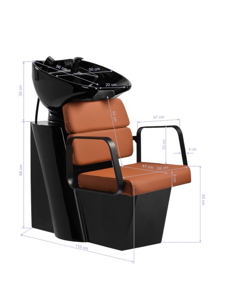 Sapone per parrucchieri Gabbiano Porto nero  arancione