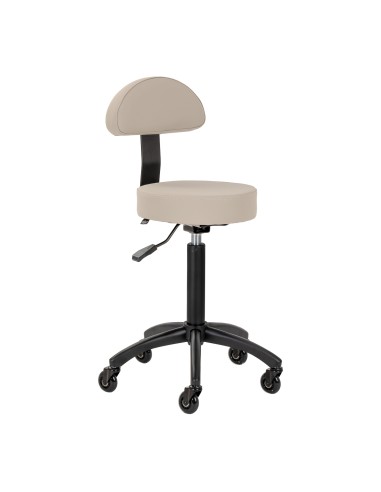 Gabbiano sgabello da parrucchiere D026 grigiobeige