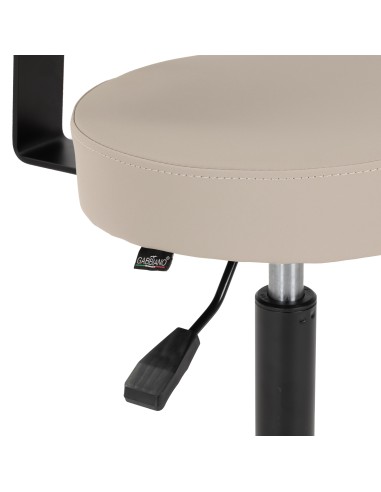 Gabbiano sgabello da parrucchiere D026 grigiobeige