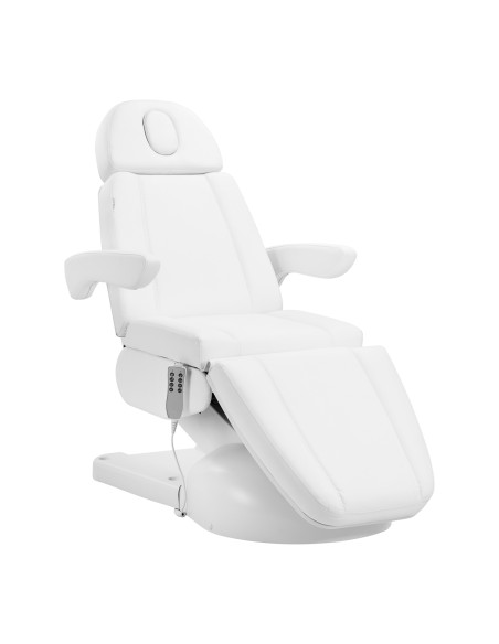 Poltrona cosmetica elettrica Azzurro Lux 4m bianca con culla