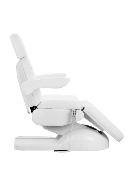 Poltrona cosmetica elettrica Azzurro Lux 4m bianca con culla