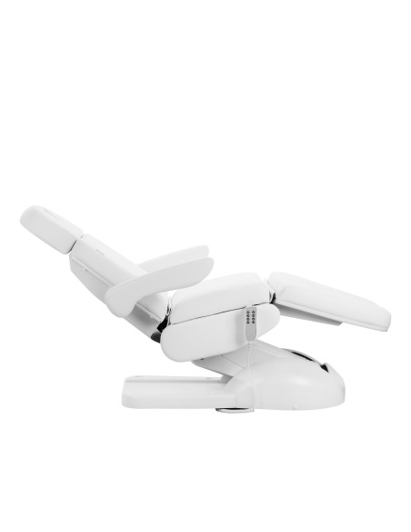 Poltrona cosmetica elettrica Azzurro Lux 4m bianca con culla