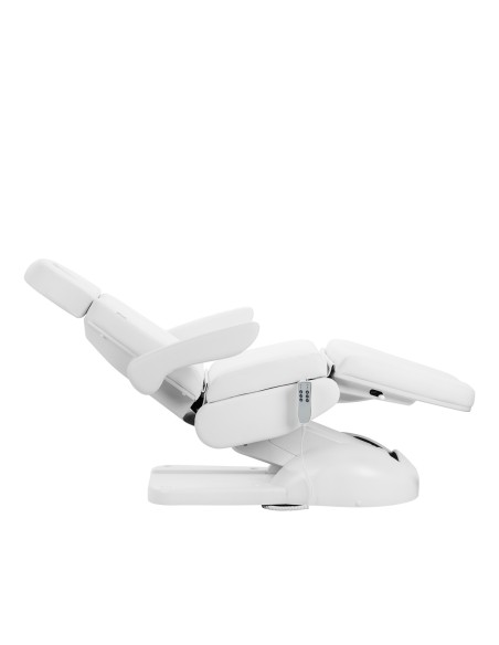 Poltrona cosmetica elettrica Azzurro Lux 3m pedi bianca