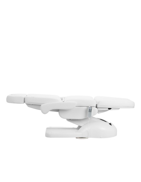 Poltrona cosmetica elettrica Azzurro Lux 3m pedi bianca