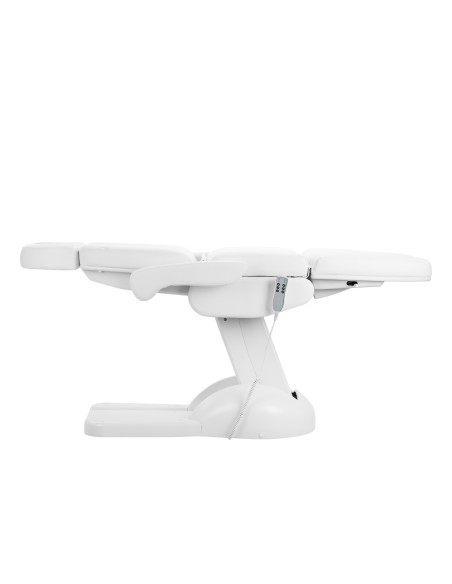 Poltrona cosmetica elettrica Azzurro Lux 3m pedi bianca