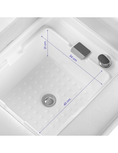 Gabbiano Lettino Head Spa Bali bianco