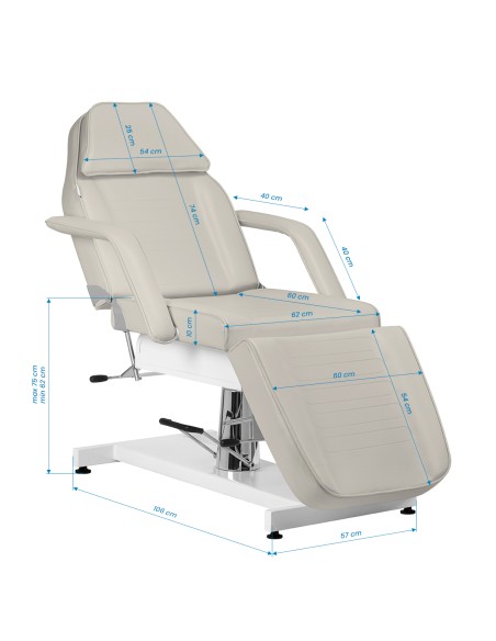 Sedia cosmetica idraulica Sillon v2 210 sea salt