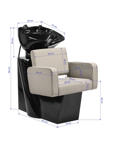 Gabbiano lavabo da parrucchiere Bilbao...