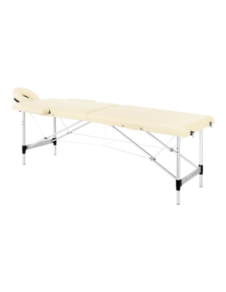 Balance Lettino da massaggio pieghevole in alluminio 2 segmenti crema 