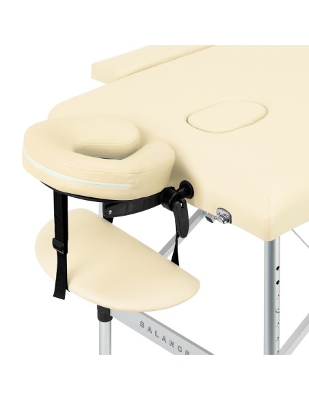 Balance Lettino da massaggio pieghevole in alluminio 2 segmenti crema 