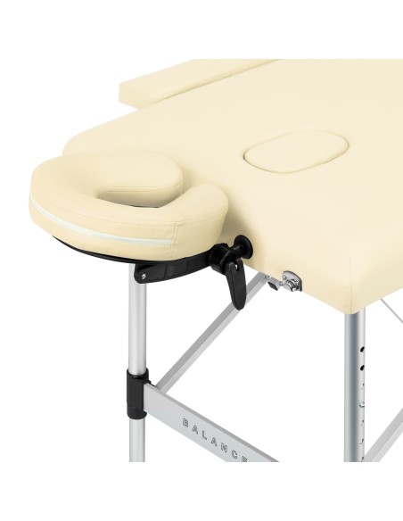 Balance Lettino da massaggio pieghevole in alluminio 2 segmenti crema 