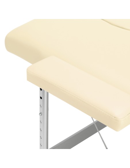 Balance Lettino da massaggio pieghevole in alluminio 2 segmenti crema 