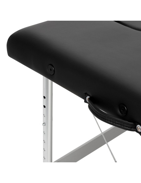 Balance Lettino da massaggio pieghevole in alluminio 2 segmenti nero