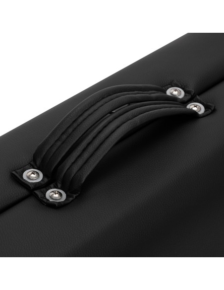 Balance Lettino da massaggio pieghevole in legno 2 segmenti nero