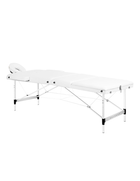 Balance Lettino da massaggio pieghevole in alluminio 3 segmenti bianco