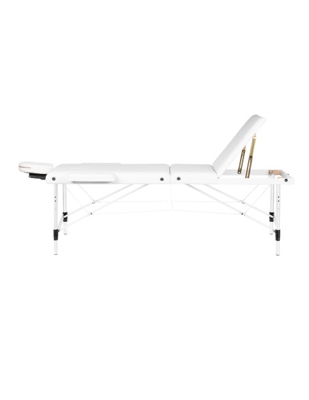 Balance Lettino da massaggio pieghevole in alluminio 3 segmenti bianco