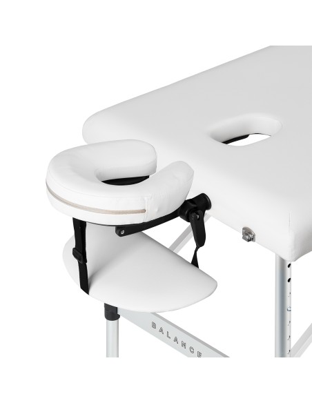 Balance Lettino da massaggio pieghevole in alluminio 3 segmenti bianco