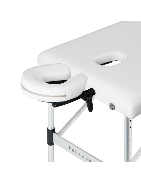 Balance Lettino da massaggio pieghevole in alluminio 3 segmenti bianco