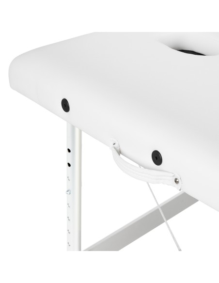 Balance Lettino da massaggio pieghevole in alluminio 3 segmenti bianco