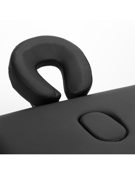 Balance Lettino da massaggio pieghevole in alluminio 3 segmenti nero