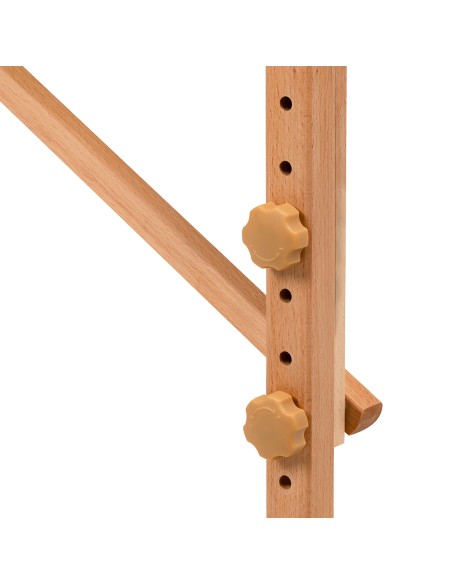 Balance Lettino da massaggio pieghevole in legno 3 segmenti 190x70 nero