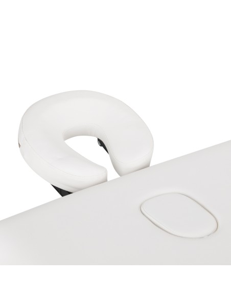 Balance Lettino da massaggio pieghevole in legno 3 segmenti 190x70 bianco