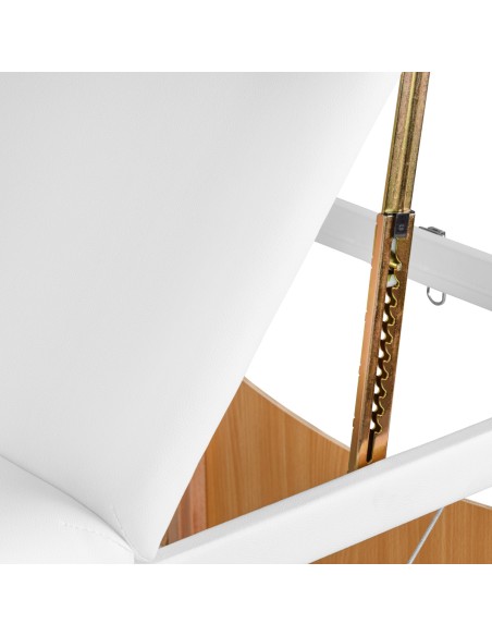 Balance Lettino da massaggio pieghevole in legno 3 segmenti 190x70 bianco