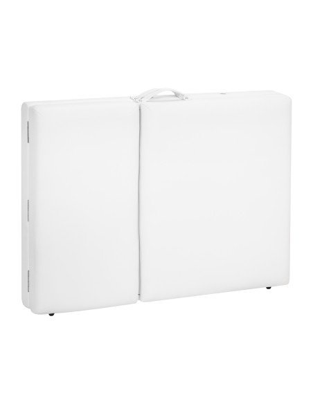 Balance Lettino da massaggio pieghevole in legno 3 segmenti 190x70 bianco
