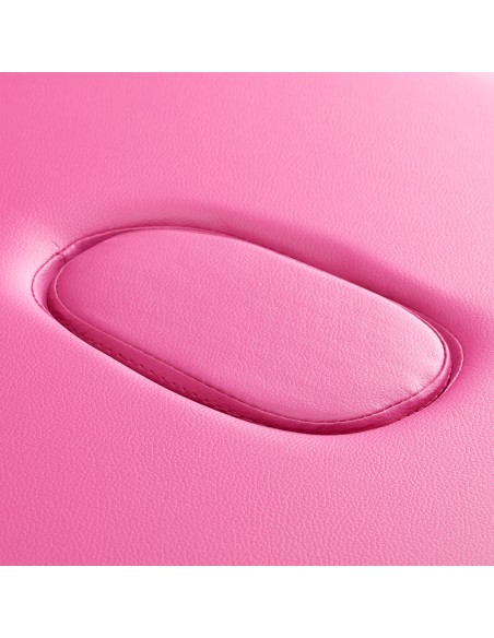 Balance Lettino da massaggio pieghevole in legno 2 segmenti rosa e nero