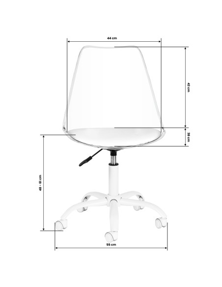 Sedia cosmetica Ghost