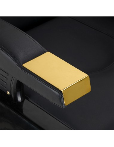 Hair System New York poltrona da barbiere nero oro