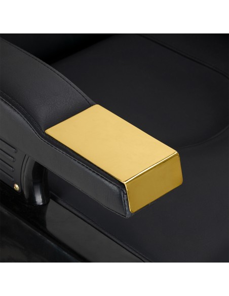 Hair System New York poltrona da barbiere nero oro