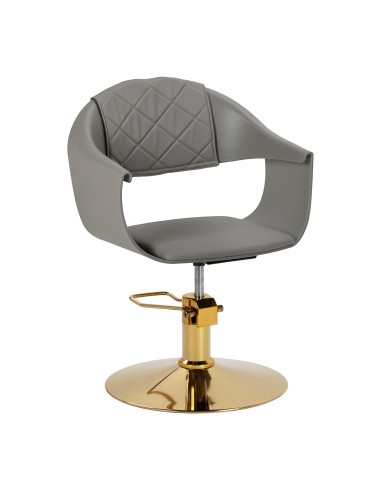 Poltrona da parrucchiere Hair System Halo grigia