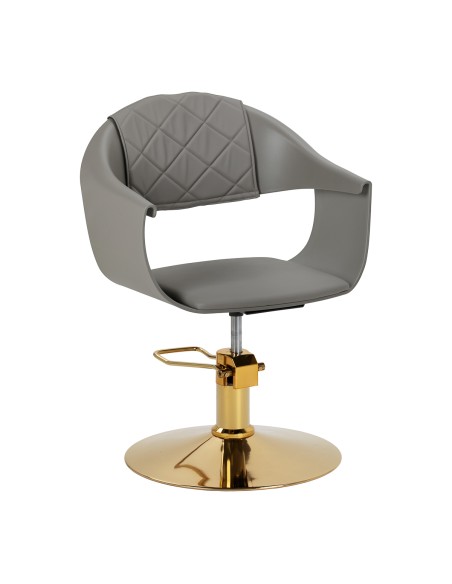 Poltrona da parrucchiere Hair System Halo grigia