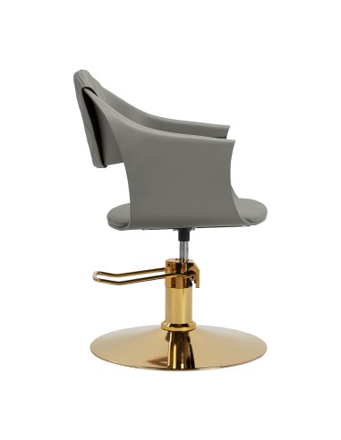 Poltrona da parrucchiere Hair System Halo grigia