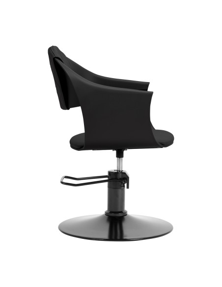 Poltrona da parrucchiere Hair System Halo noir nera