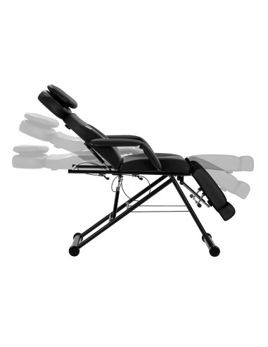 Azzurro 563S poltrona cosmetica pedi nera