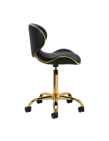 Sgabello cosmetico Gabbiano Q-4599G nero V2