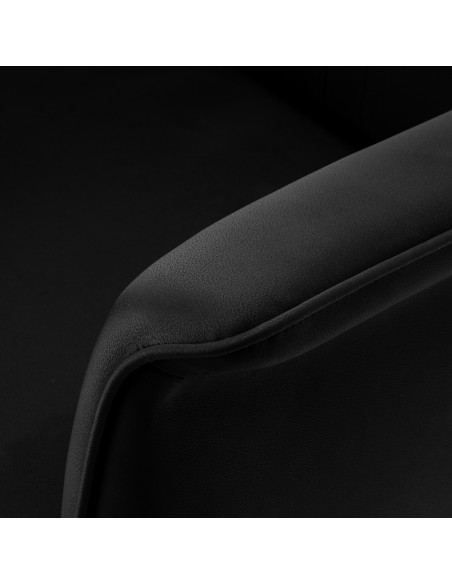 Gabbiano Poltrona da barbiere Athena Nera