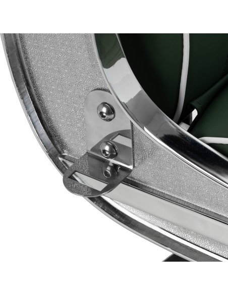 Gabbiano sedia da barbiere Visionerio verde struttura cromate